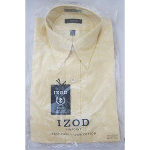 IZOD - Dress Shirt - Yellow - (M) 15.5" 32/33